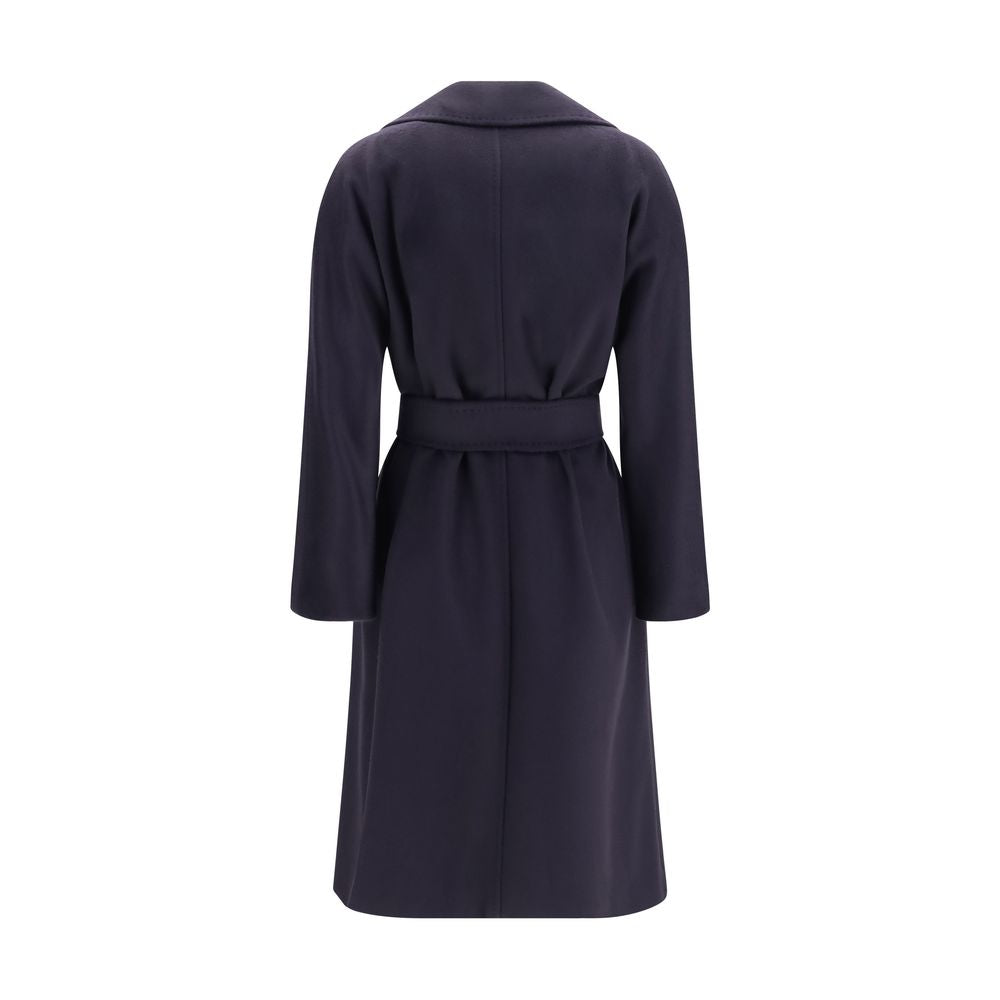 Blauer Wollmantel Oves Aries