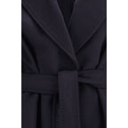 Blauer Wollmantel Oves Aries