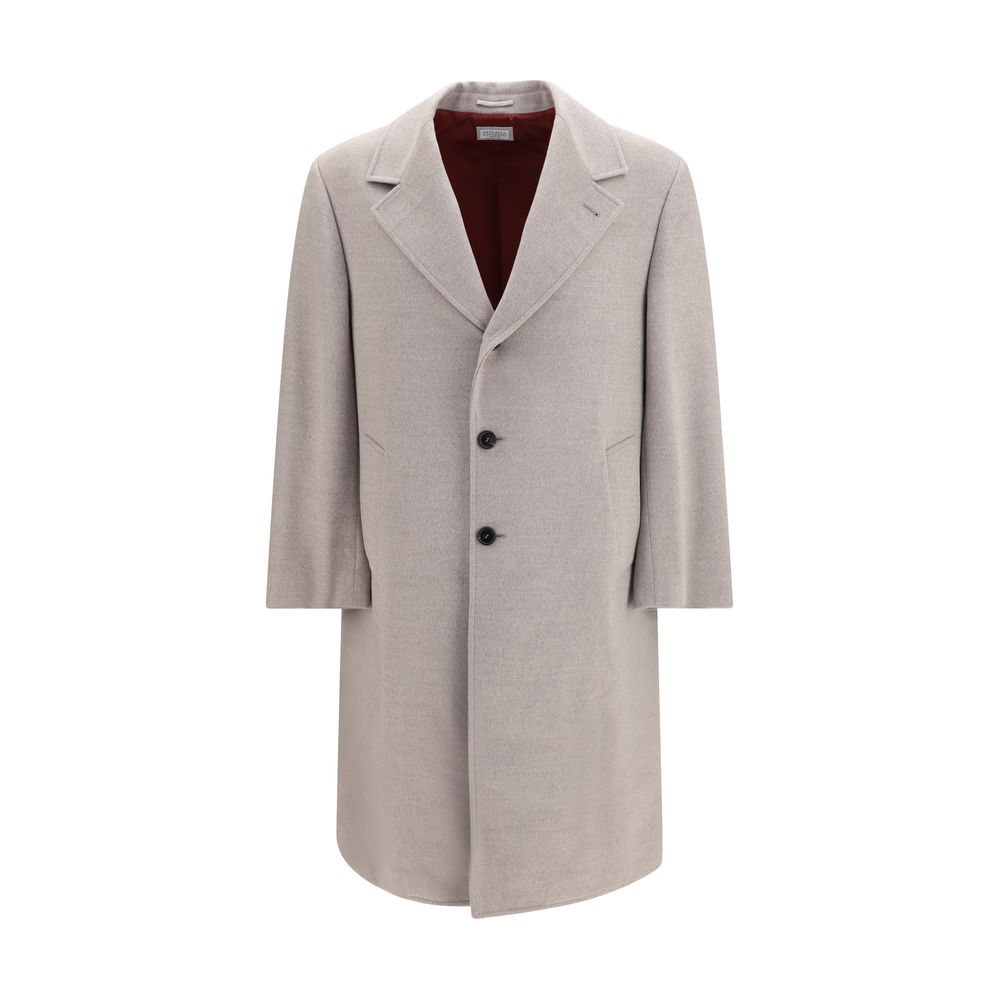 Beige Wollmantel Oves Aries