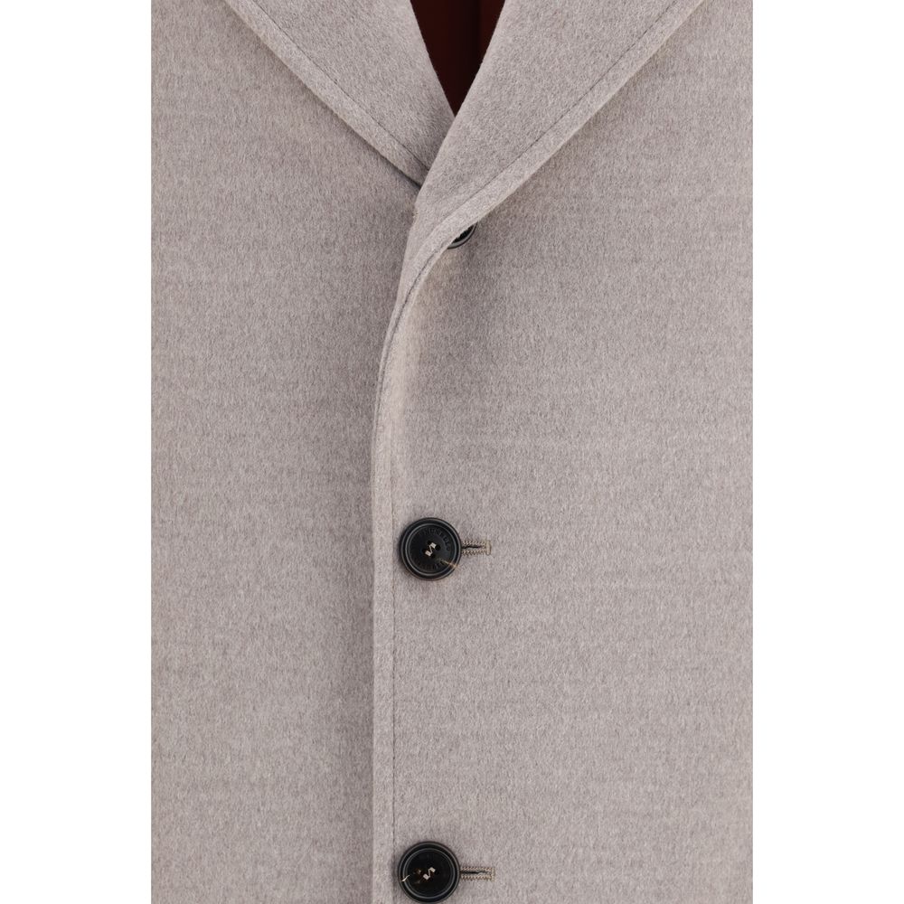 Beige Wollmantel Oves Aries