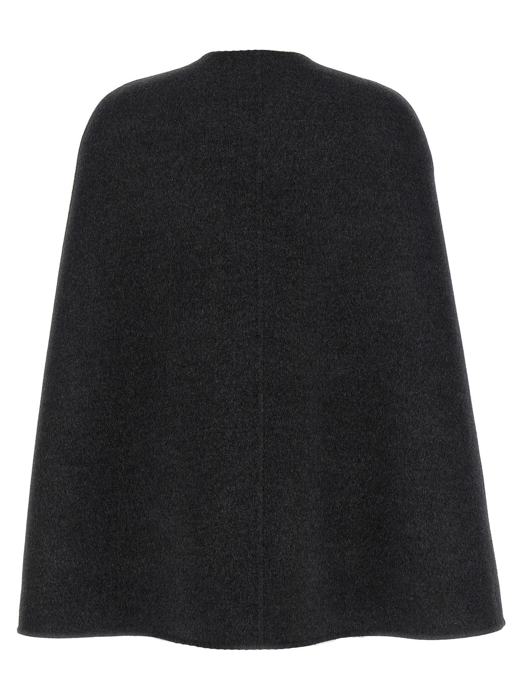 Grauer Wollmantel