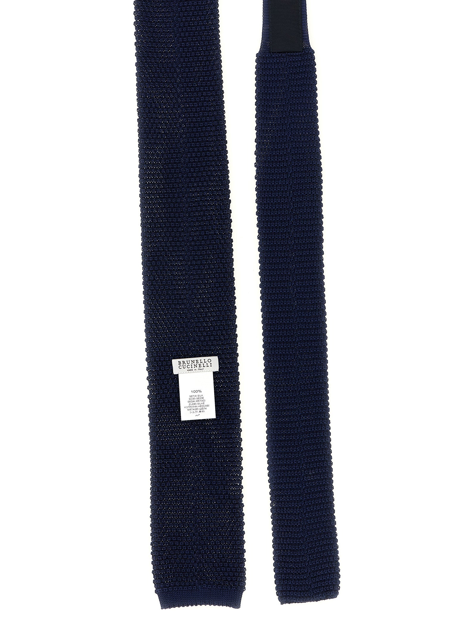Blaue Seidenkrawatte