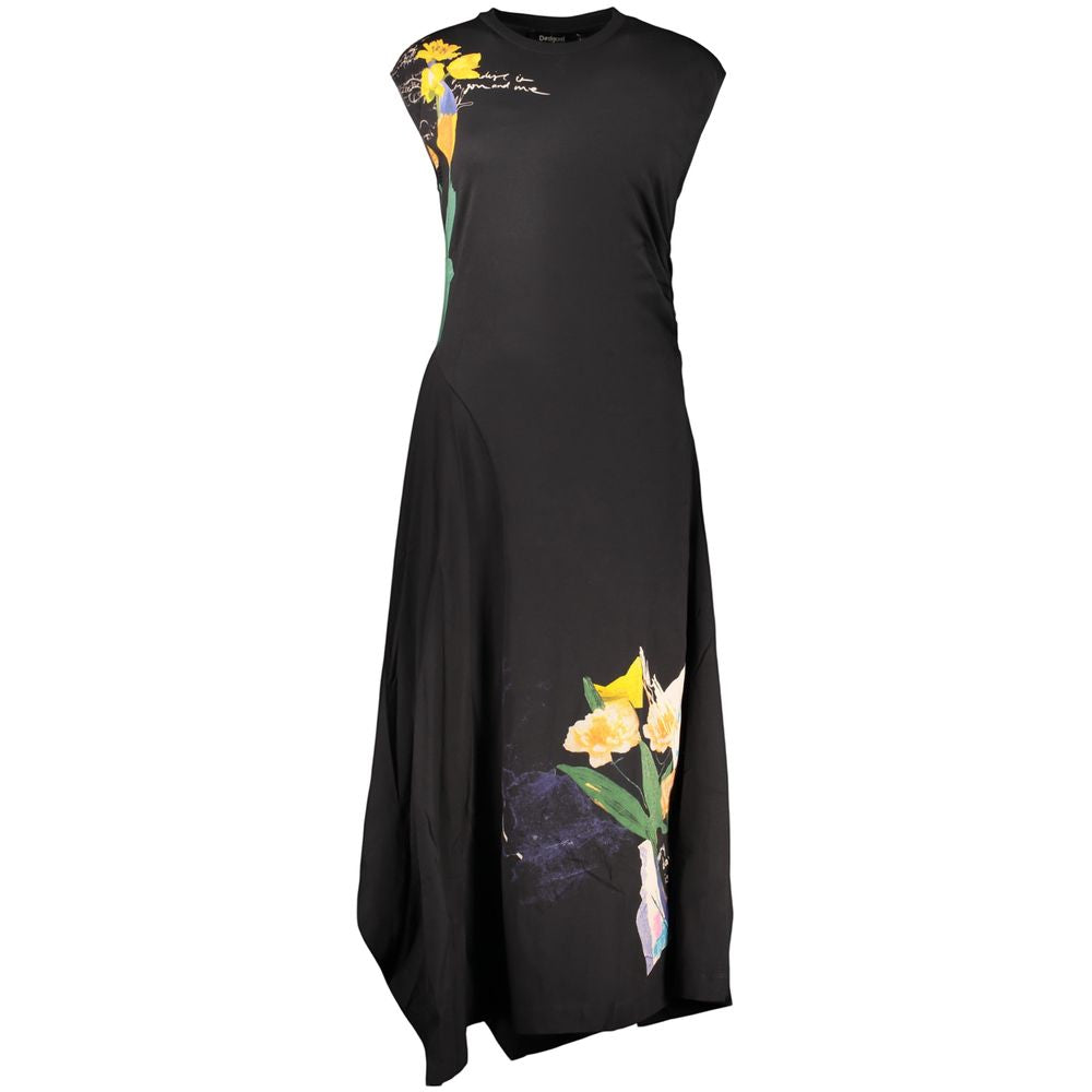 Schwarzes Baumwollkleid