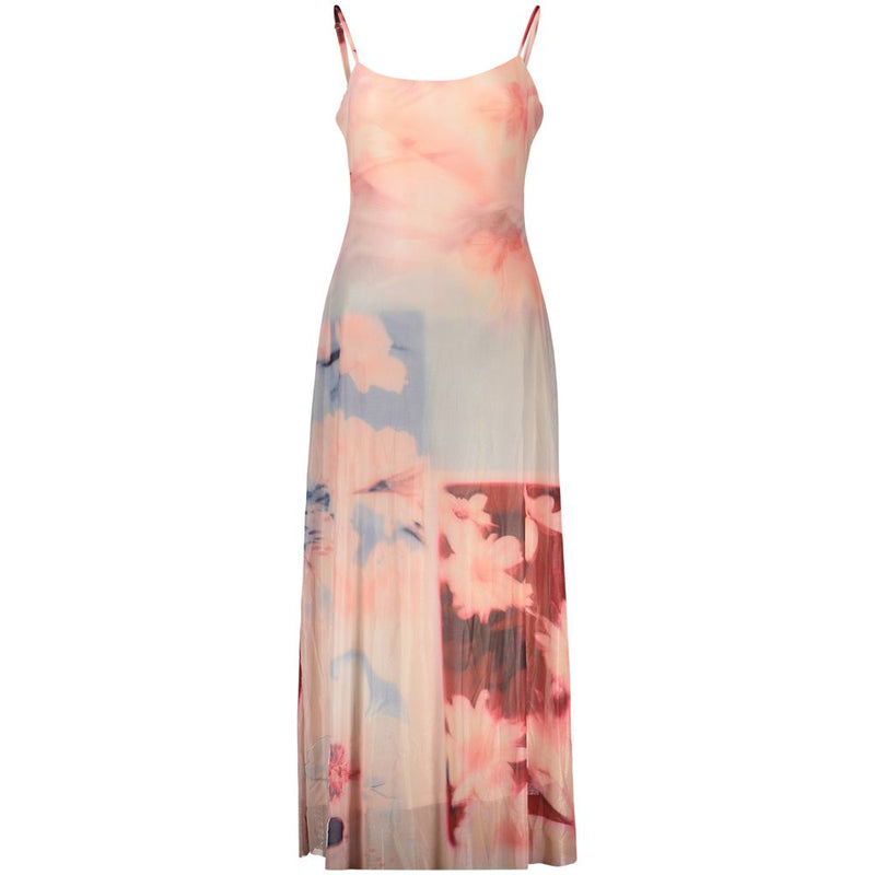 Pink Viscose Damenkleid