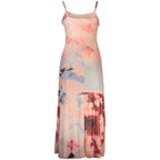 Pink Viscose Damenkleid
