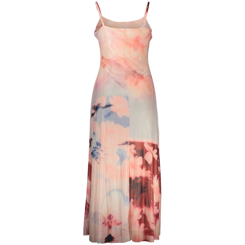 Pink Viscose Damenkleid