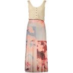 Pink Viscose Damenkleid