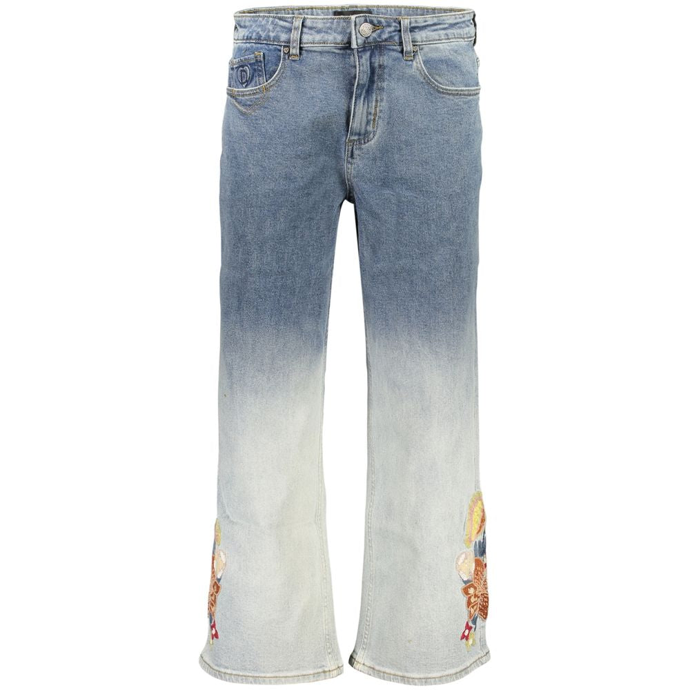 Azzurro Baumwoll-Jeans für Damen