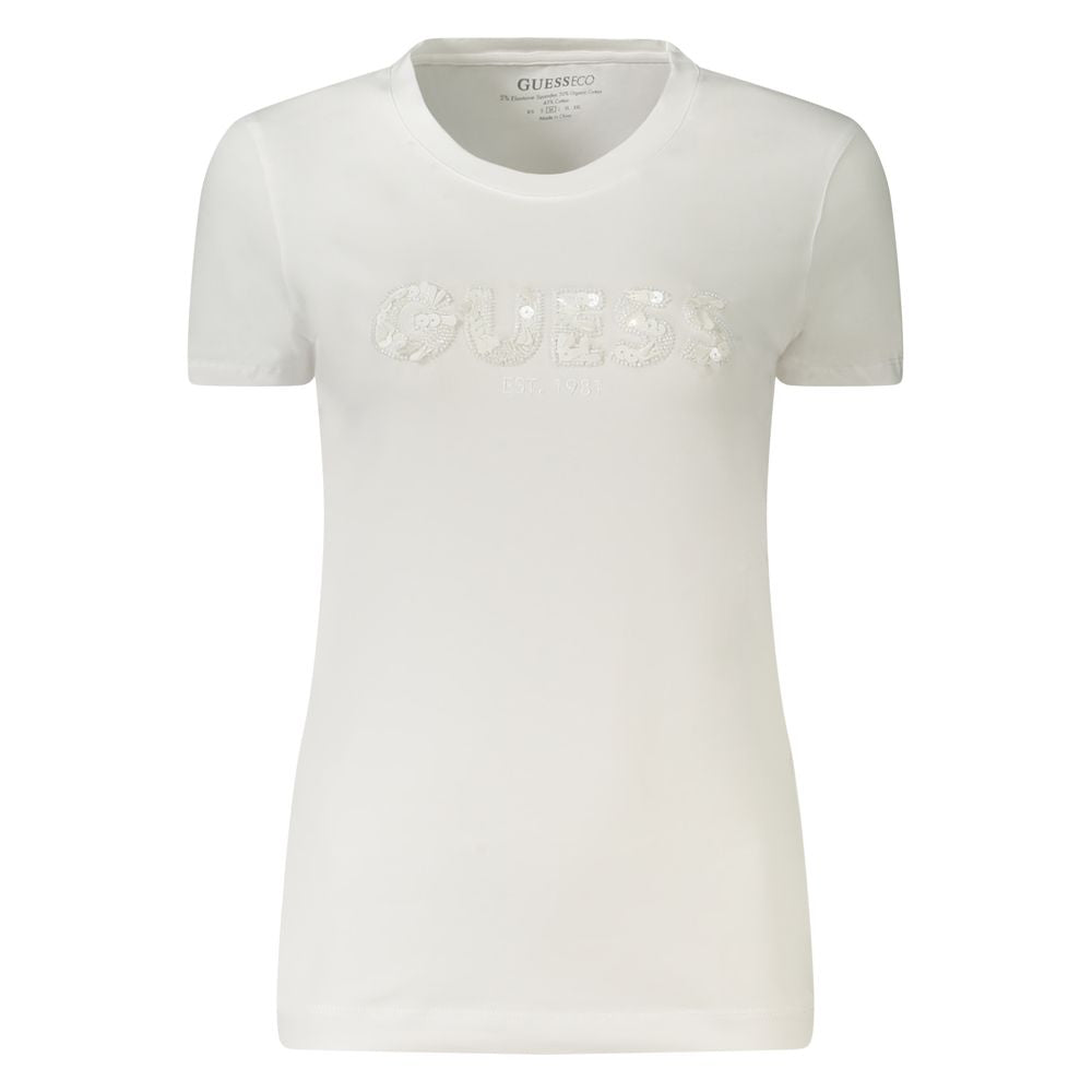 Weißes Baumwoll-T-Shirt
