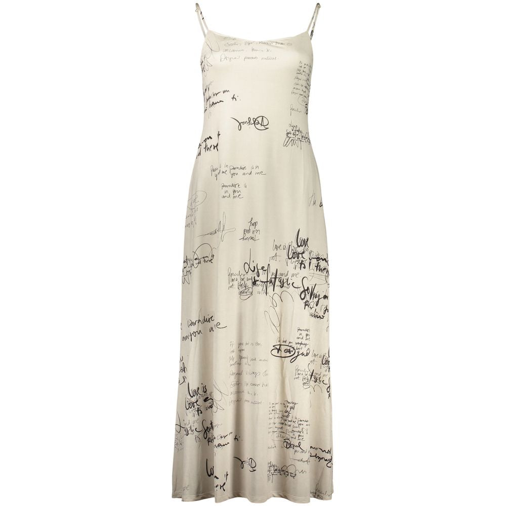 Weißes Polyester Freizeitkleid