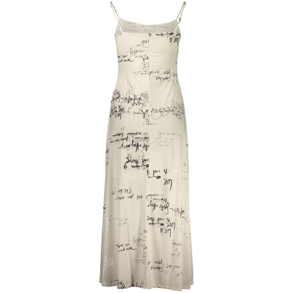 Weißes Polyester Freizeitkleid