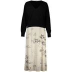 Weißes Polyester Freizeitkleid