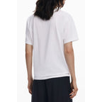 Weißes Baumwoll-T-Shirt