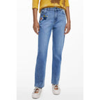Blaue Baumwolljeans Denim