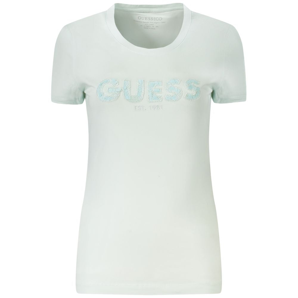 Blaues Baumwoll-T-Shirt