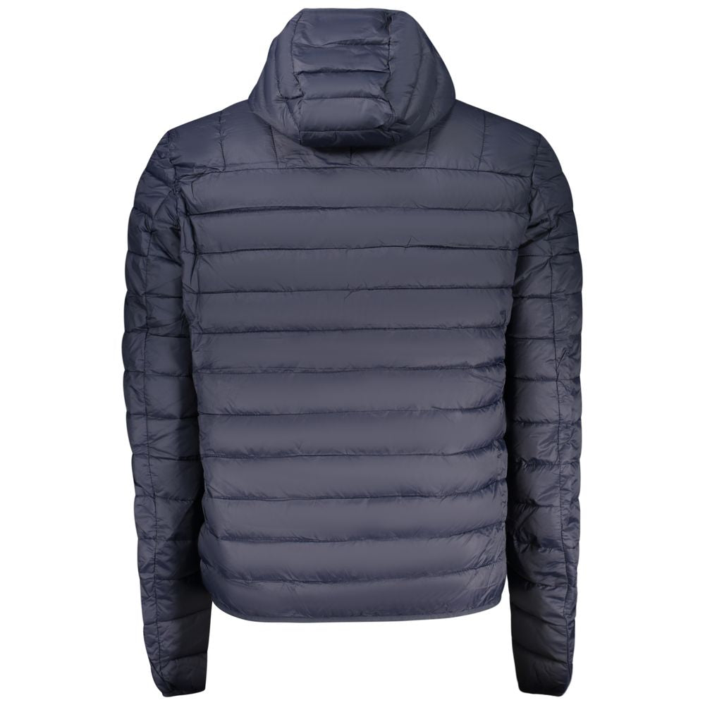 Blaue Polyesterkleidung