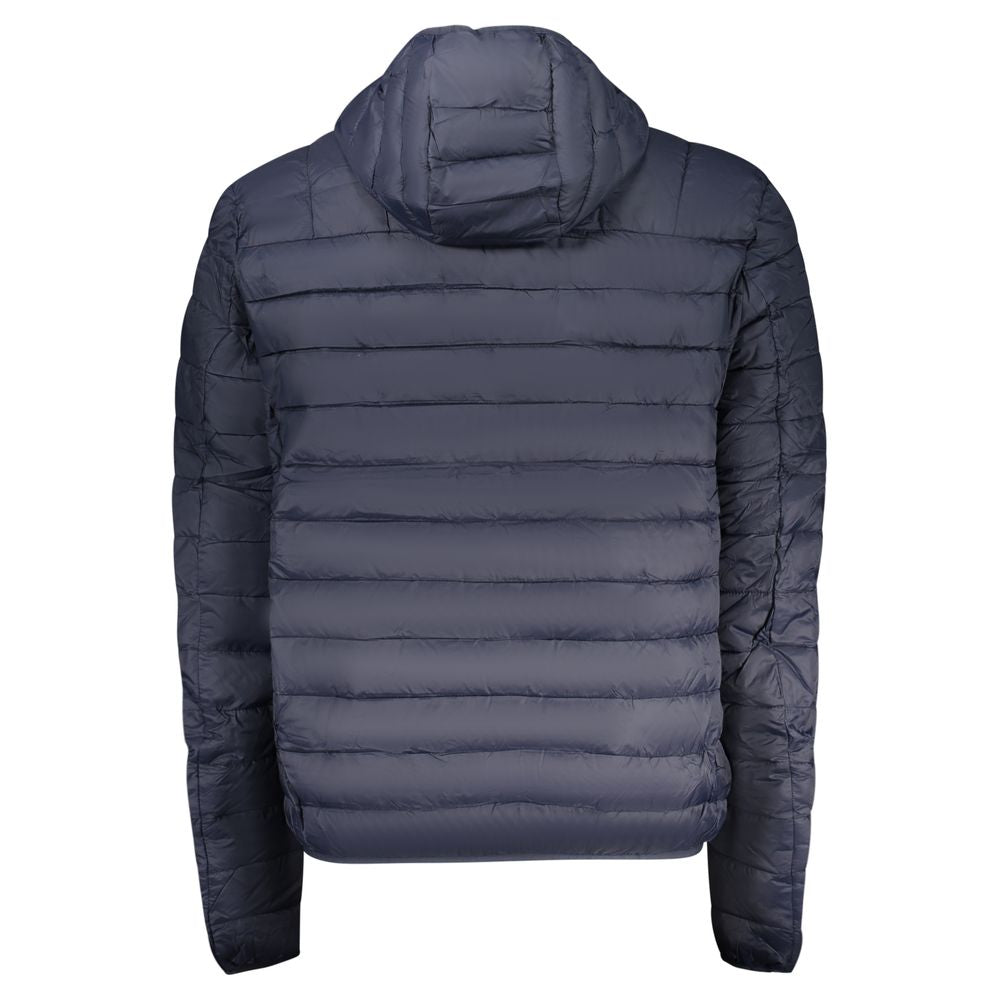 Blaue Polyesterkleidung