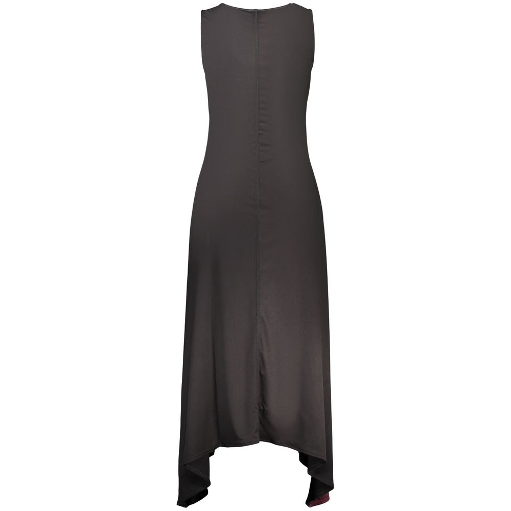 Schwarzes Freizeitkleid aus Polyester