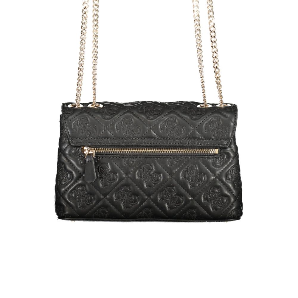 Schwarze Handtasche aus Polyethylen