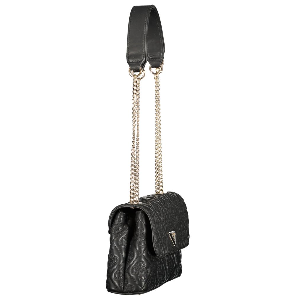 Schwarze Handtasche aus Polyethylen
