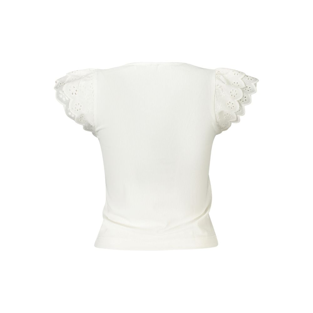 Weißes T-Shirt aus Polyester