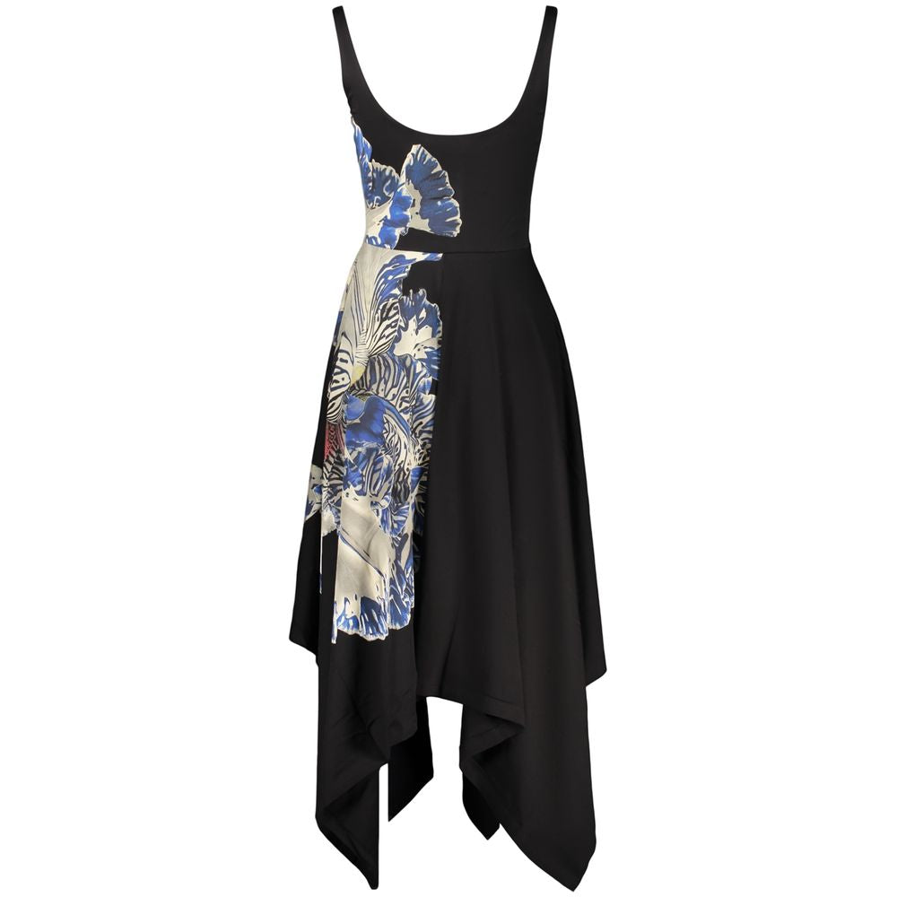 Schwarzes Baumwoll-Freizeitkleid