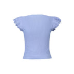 Blaues Polyester-T-Shirt