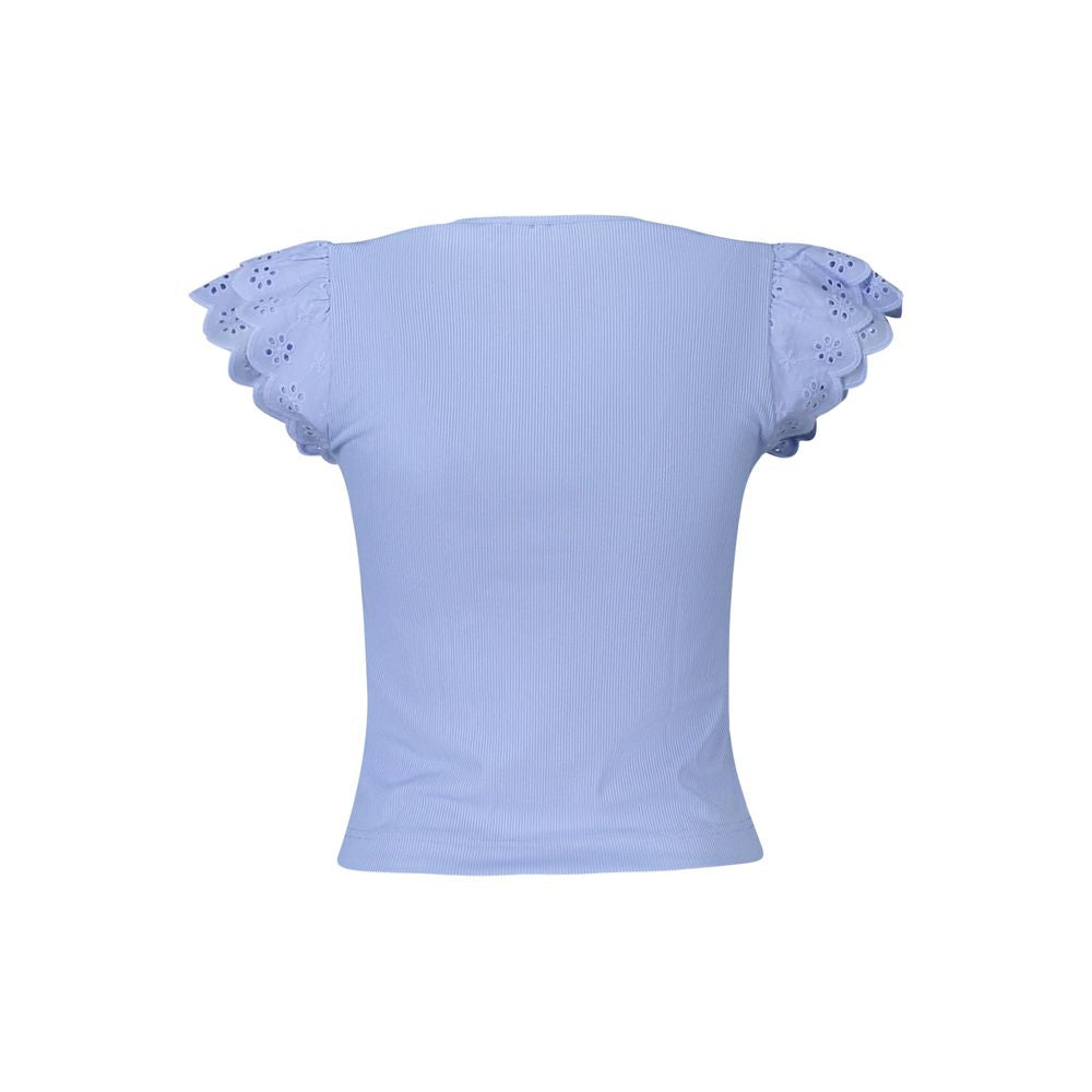 Blaues Polyester-T-Shirt