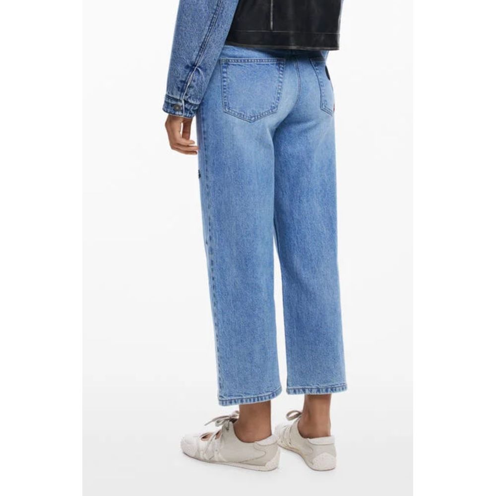 Blaue Baumwolljeans im Relaxed Fit