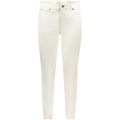 Weiße Skinny Jeans aus Baumwolle