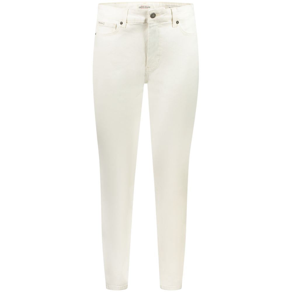 Weiße Skinny Jeans aus Baumwolle
