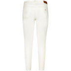 Weiße Skinny Jeans aus Baumwolle