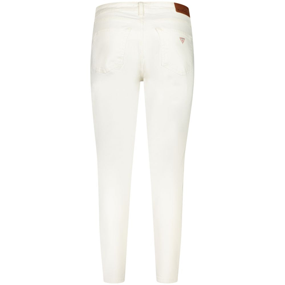 Weiße Skinny Jeans aus Baumwolle
