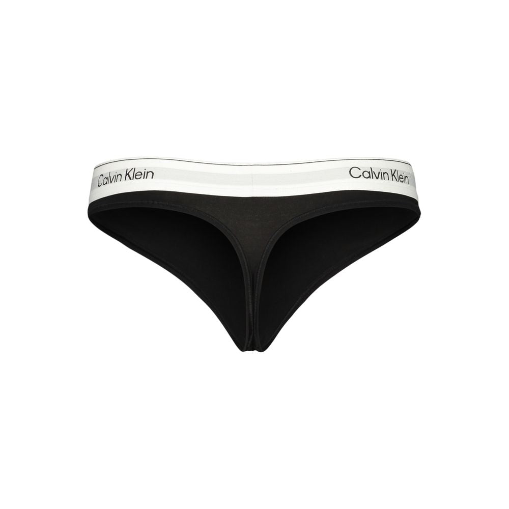 Schwarzer Baumwoll-Slip