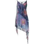 Blaues Freizeitkleid aus Polyester