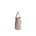 Beige Lammleder-Schultertasche
