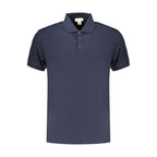Blaues Baumwoll-Poloshirt für Herren