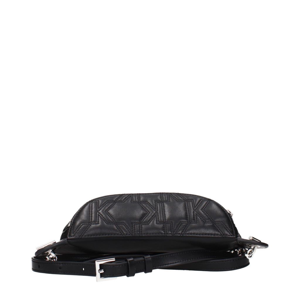 Schwarzer Lederrucksack