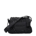 Schwarze Crossbody-Tasche aus Polyester