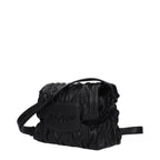 Schwarze Crossbody-Tasche aus Polyester