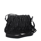 Schwarze Crossbody-Tasche aus Polyester