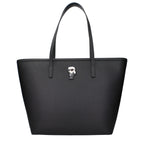 Schwarze Schultertasche aus Polyethylen