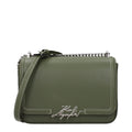 Grüne Leder Schultertasche
