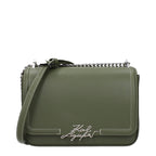 Grüne Leder Schultertasche