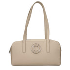 Beige Leather Shoulder Bag