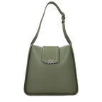 Grüne Leder Schultertasche
