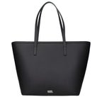 Schwarze Schultertasche aus Polyethylen
