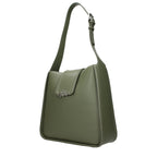 Grüne Leder Schultertasche