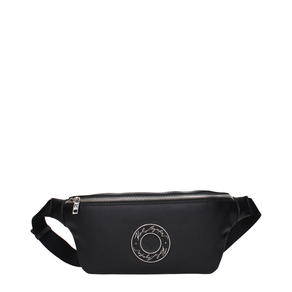 Schwarzer Lederrucksack