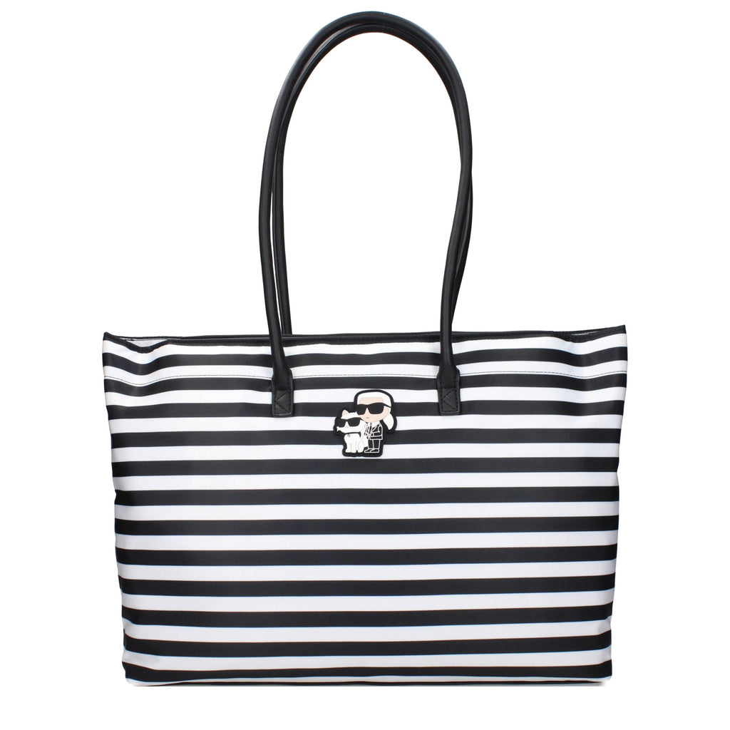 Schwarze Stoffhandtasche